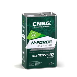 C.N.R.G. масло моторное п/синтетика N-Force Supreme 10W-40 (4 л) SN/CF А3/В3, А3/В4
